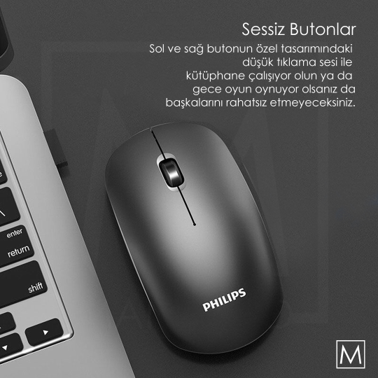 Philips Mouse Sessiz Butonlar